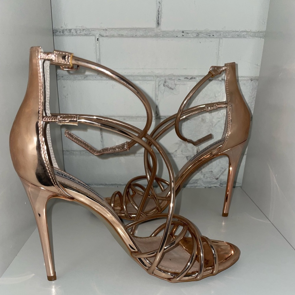 Steve Madden Satya Sandal Rose Gold Heels